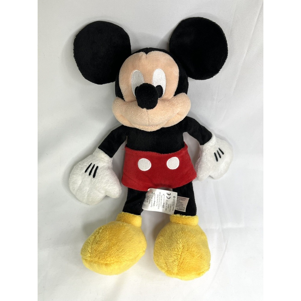 Mickey Mouse 12 Inch Soft Plush Disney Store Authentic Original Cartoon